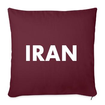 Iran - Sofakissenbezug 45 x 45 cm - Burgunderrot - Vorne