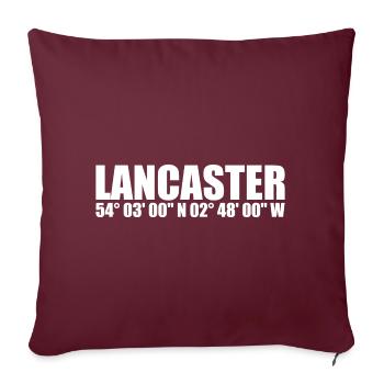 Coordonnées de Lancaster - Housse de coussin décorative 45 x 45 cm - bordeaux - Devant