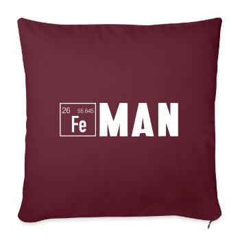 Iron Man Superheld - Sofakissenbezug 45 x 45 cm - Burgunderrot - Vorne