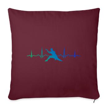 Kungfu Arts Martiaux Femmes Hommes Kung Fu Wushu - Housse de coussin décorative 45 x 45 cm - bordeaux - Devant