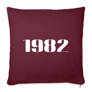 1982 - Geschenk geboren im Jahr 1982 - Sofakissenbezug 45 x 45 cm - Burgunderrot - Vorne