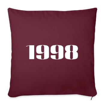 1998 - Geschenk geboren im Jahr 1998 - Sofakissenbezug 45 x 45 cm - Burgunderrot - Vorne