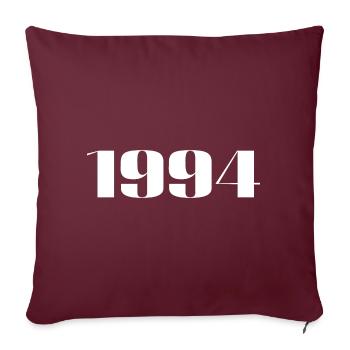 1994 - Cadeau né en 1994 - Housse de coussin décorative 45 x 45 cm - bordeaux - Devant