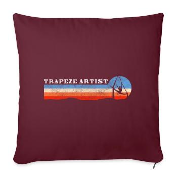 Chapiteau de cirque - Housse de coussin décorative 45 x 45 cm - bordeaux - Devant
