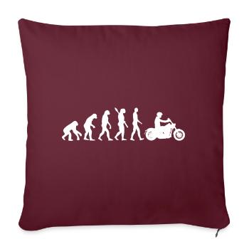 Graphique de l’évolution de la moto - Housse de coussin décorative 45 x 45 cm - bordeaux - Devant