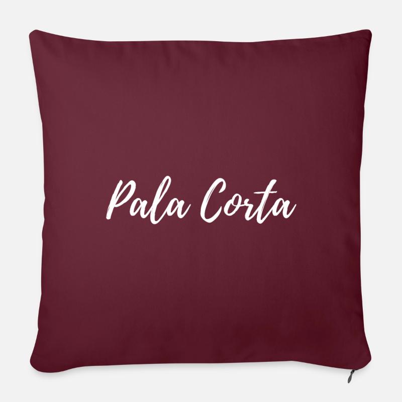 PALA CORTA - BASQUE PELOTA GAME - Sofa pillowcase 17,3'' x 17,3'' (45 x 45 cm) - burgundy