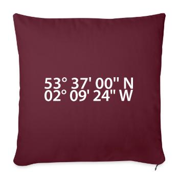 Coordonnées de Rochdale - Housse de coussin décorative 45 x 45 cm - bordeaux - Devant