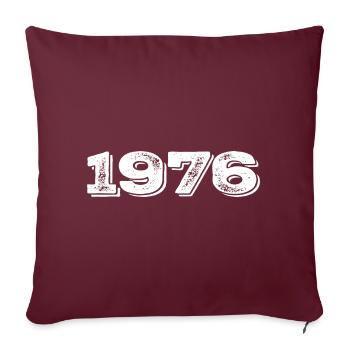 Geburtstagsgeschenk 1976 - 1976 - Sofakissenbezug 45 x 45 cm - Burgunderrot - Vorne