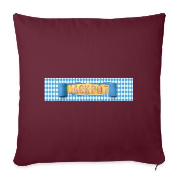 Jackpot Nouveau Succès Professionnel Cadeau Motivation - Housse de coussin décorative 45 x 45 cm - bordeaux - Devant