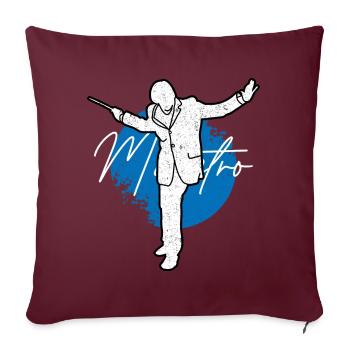 Maestro chef d'orchestre cadeau de musique classique - Housse de coussin décorative 45 x 45 cm - bordeaux - Devant