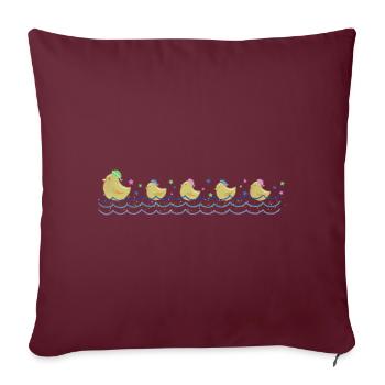 All in a Row - Sofa pillowcase 17,3'' x 17,3'' (45 x 45 cm) - burgundy - Front