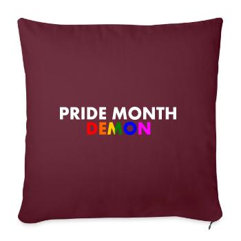 pride month demon - Sofakissenbezug 45 x 45 cm - Burgunderrot - Vorne