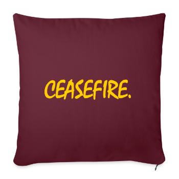 ceasefire - Sofakissenbezug 45 x 45 cm - Burgunderrot - Vorne