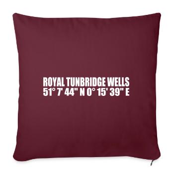 Coordonnées de Royal Tunbridge Wells - Housse de coussin décorative 45 x 45 cm - bordeaux - Devant