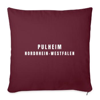 Pulheim, Rhénanie-du-Nord-Westphalie - Housse de coussin décorative 45 x 45 cm - bordeaux - Devant