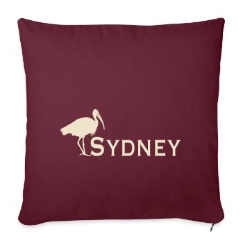 Poulet poubelle Sydney - Housse de coussin décorative 45 x 45 cm - bordeaux - Devant