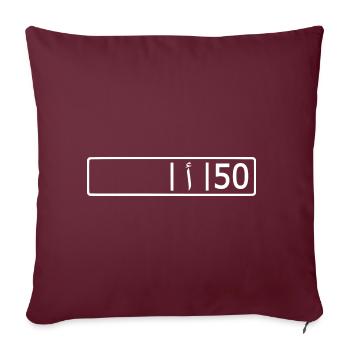 Nador nadorcity 50 ا - Housse de coussin décorative 45 x 45 cm - bordeaux - Devant