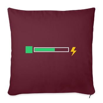 energy - Sofa pillowcase 17,3'' x 17,3'' (45 x 45 cm) - burgundy - Front