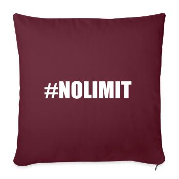 No limit - Housse de coussin décorative 45 x 45 cm - bordeaux - Devant
