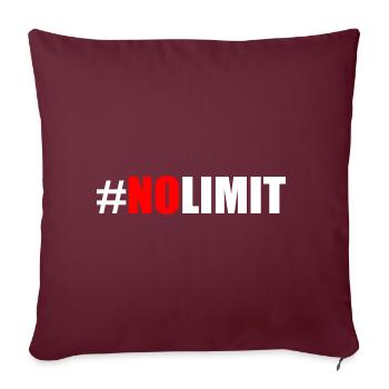 No limit - Housse de coussin décorative 45 x 45 cm - bordeaux - Devant
