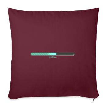 chargement - Housse de coussin décorative 45 x 45 cm - bordeaux - Devant