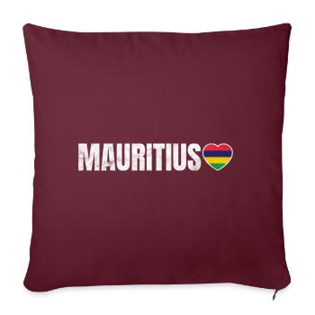 Maurice - Housse de coussin décorative 45 x 45 cm - bordeaux - Devant