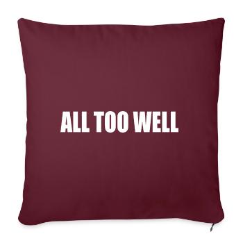 All too well - Housse de coussin décorative 45 x 45 cm - bordeaux - Devant