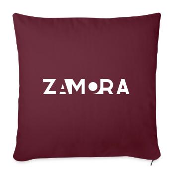 ZAMORA – Spanien - Sofakissenbezug 45 x 45 cm - Burgunderrot - Vorne