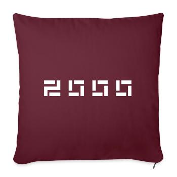 Année de naissance Né(e) - Fabriqué en 2000 - Housse de coussin décorative 45 x 45 cm - bordeaux - Devant
