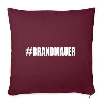 brandmauer - Sofakissenbezug 45 x 45 cm - Burgunderrot - Vorne