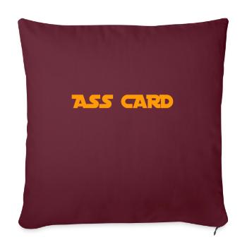 ass card - Sofakissenbezug 45 x 45 cm - Burgunderrot - Vorne