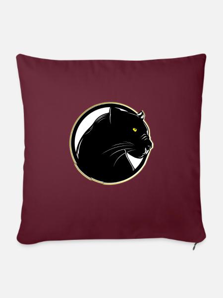 Panther 2.0 - Sofakissenbezug 45 x 45 cm - Burgunderrot