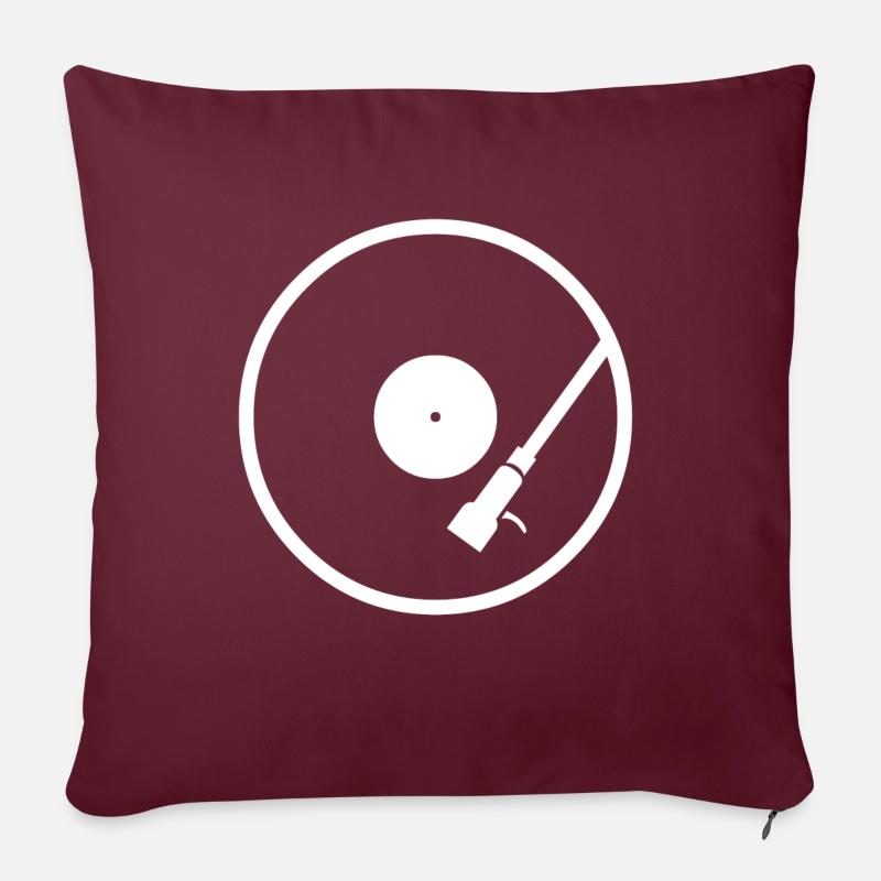 Vinyl - Sofakissenbezug 45 x 45 cm - Burgunderrot