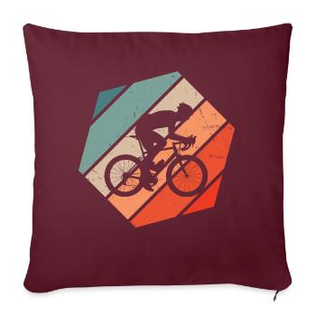 Cyclisme de route Vélo de route Vélo de route Cycliste de route - Housse de coussin décorative 45 x 45 cm - bordeaux - Devant