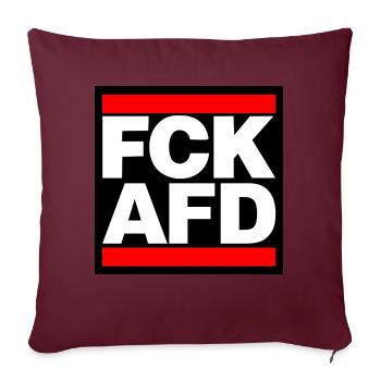 FCK AFD red capitals - Sofakissenbezug 45 x 45 cm - Burgunderrot - Vorne