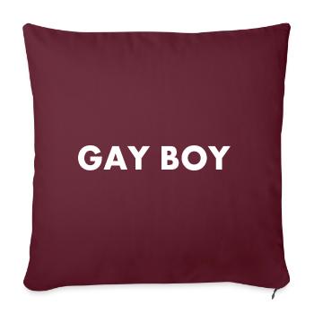 Gay boy - Sofakissenbezug 45 x 45 cm - Burgunderrot - Vorne