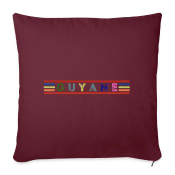 Guyana - Sofa pillowcase 17,3'' x 17,3'' (45 x 45 cm) - burgundy - Front