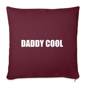 Daddy cool - Housse de coussin décorative 45 x 45 cm - bordeaux - Devant