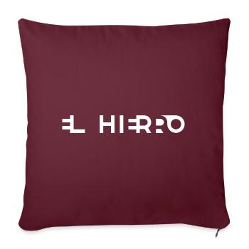 EL HIERRO – Îles Canaries – Espagne - Housse de coussin décorative 45 x 45 cm - bordeaux - Devant