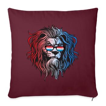 Luxembourg - Housse de coussin décorative 45 x 45 cm - bordeaux - Devant