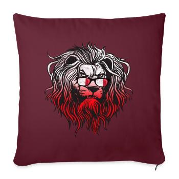 Malte - Housse de coussin décorative 45 x 45 cm - bordeaux - Devant