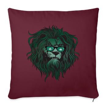 Macao - Housse de coussin décorative 45 x 45 cm - bordeaux - Devant