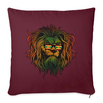 Grenade - Housse de coussin décorative 45 x 45 cm - bordeaux - Devant