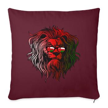Oman - Housse de coussin décorative 45 x 45 cm - bordeaux - Devant