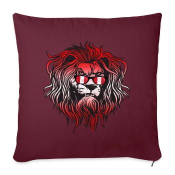 Pérou - Housse de coussin décorative 45 x 45 cm - bordeaux - Devant