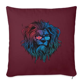 Tuvalu - Housse de coussin décorative 45 x 45 cm - bordeaux - Devant