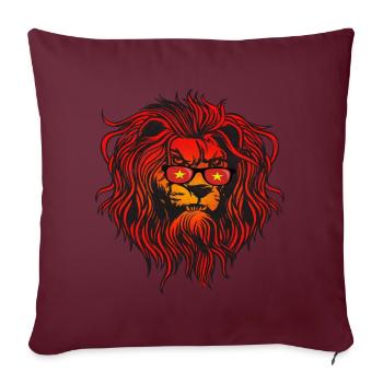 Vietnam - Housse de coussin décorative 45 x 45 cm - bordeaux - Devant