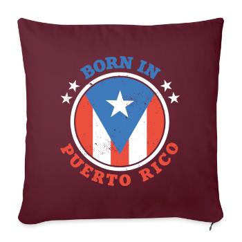 Puerto Rico - Sofakissenbezug 45 x 45 cm - Burgunderrot - Vorne