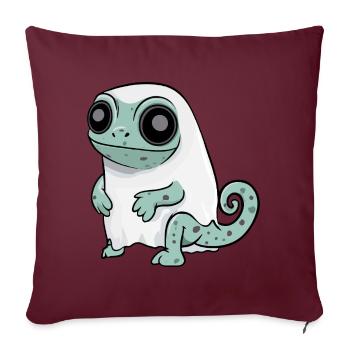 Chameleon Halloween Comic Geist - Sofakissenbezug 45 x 45 cm - Burgunderrot - Vorne