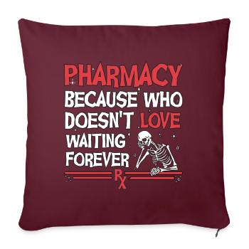 Pharmacy Halloween - Sofakissenbezug 45 x 45 cm - Burgunderrot - Vorne